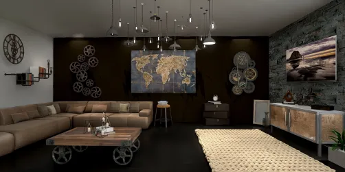 Industrial Living Room 