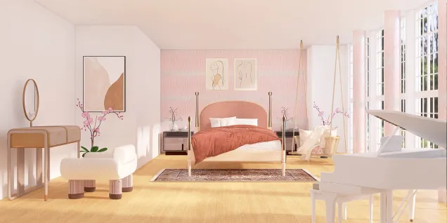 Pretty In Pink Girly Bedroom