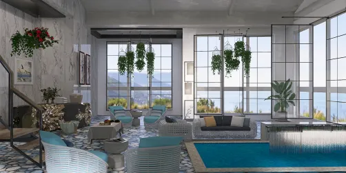 Luxury Hotel indoor pool