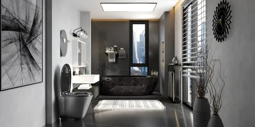 Marble bathroom 