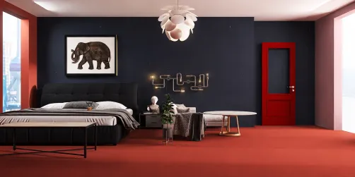 Um quarto e uma sala