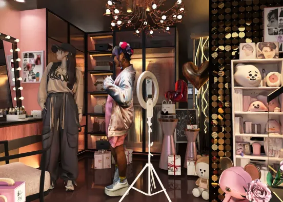 # Kpop inspired room Визуализация дизайна