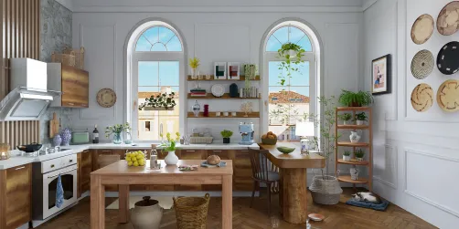 portuguese inspired kitchen🍇🥖🪴