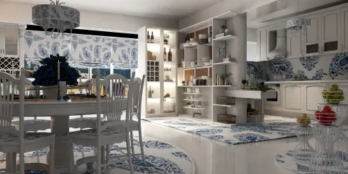 Azure Elegance Dining & Kitchen