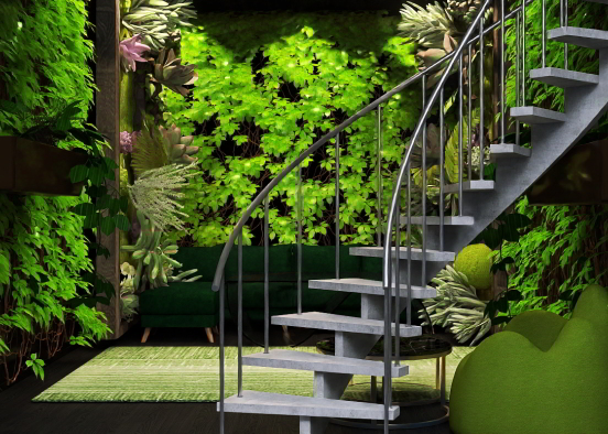 Green plant room Design Rendering