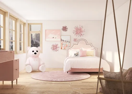 Sakura Bedroom  Design Rendering