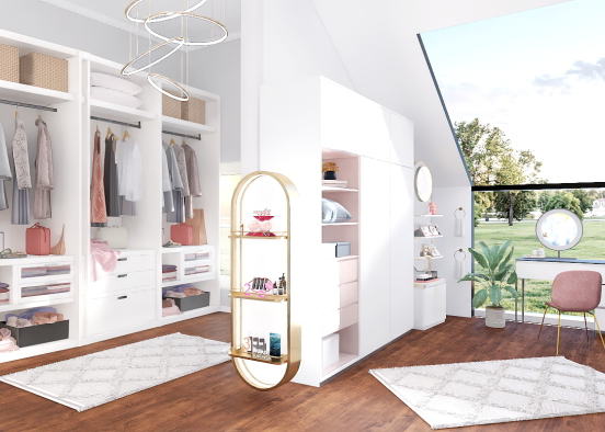 Beauty / Ankleide - Raum Design Rendering