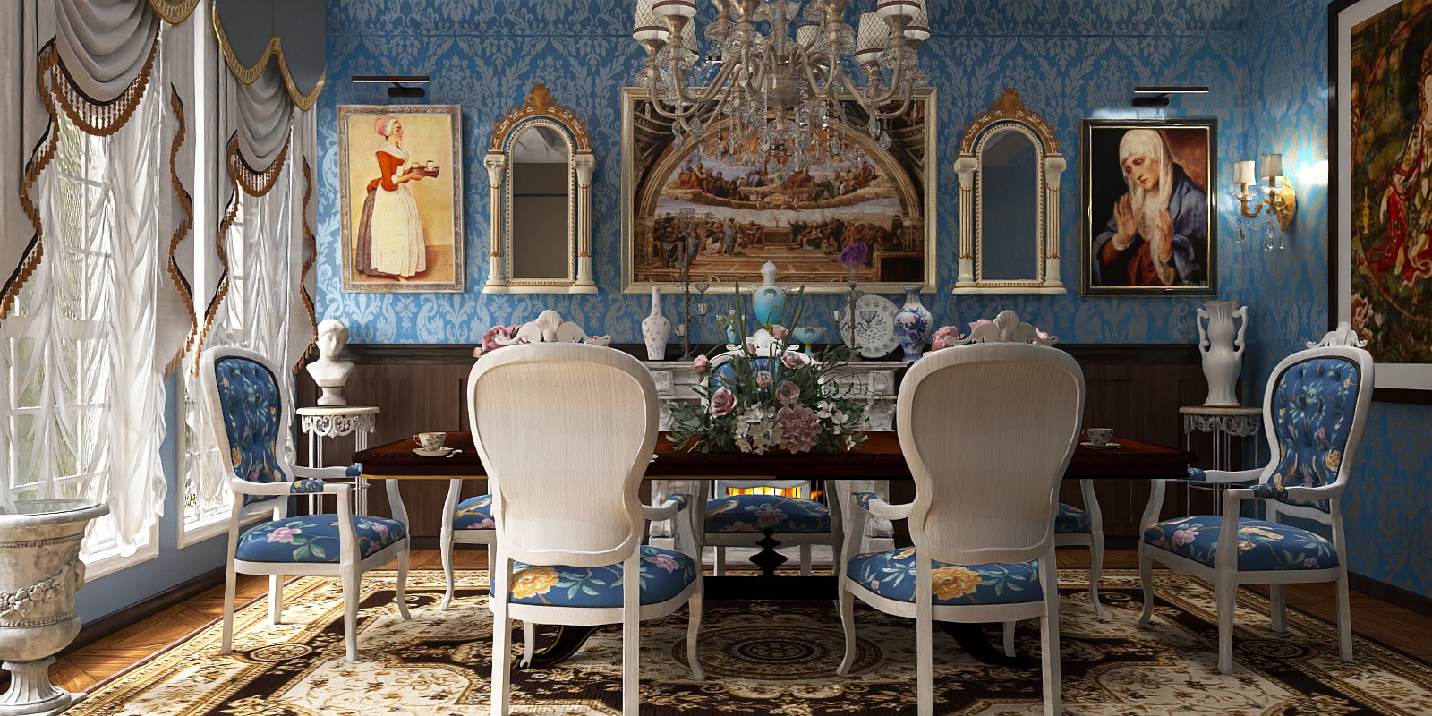 Гостиная в стиле Барокко