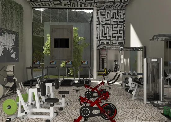 # Espaço Fitness Moderno Визуализация дизайна