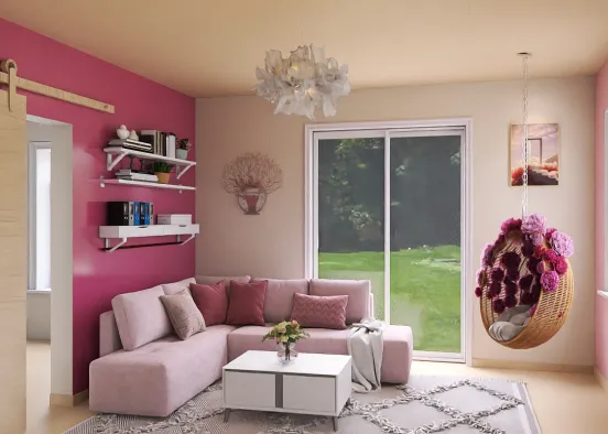 # pink living  Renderização de Design