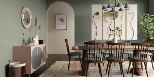 Shabby Chic  + Boho Dining Room 