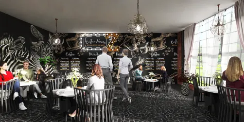 Coffee House Zebra