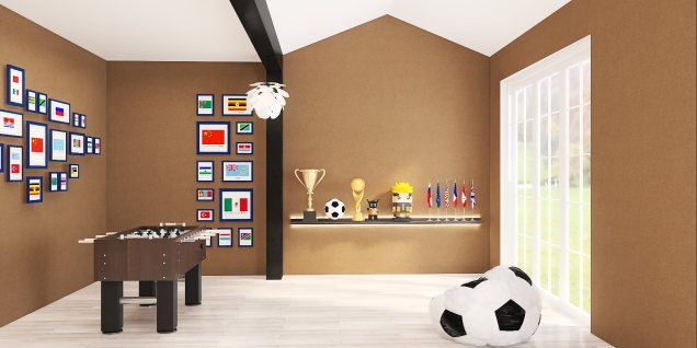 Cute World Cup/soccer room