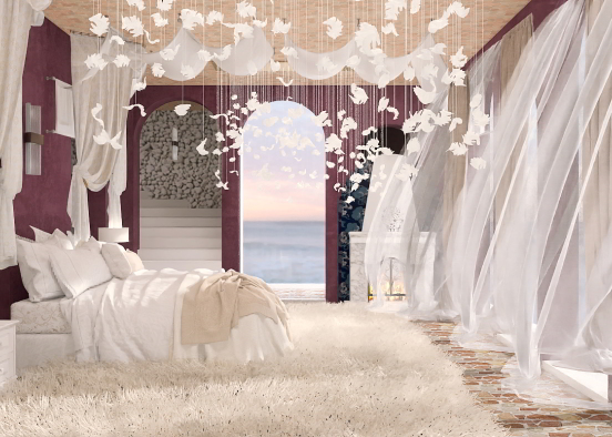 A royal bedroom  Design Rendering