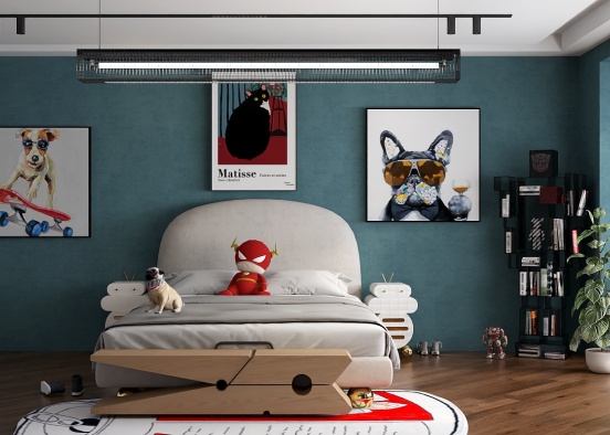 my idea of what a boys room looks like Design Rendering