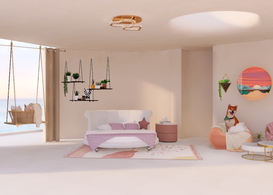 The pink room Design Rendering