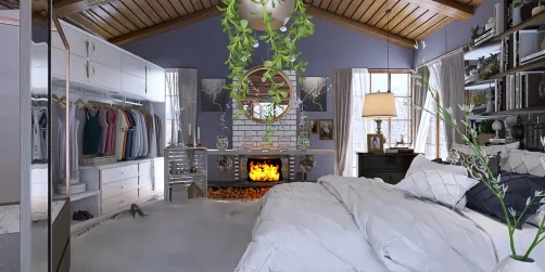 Warm cabin during a storm☺️🏚