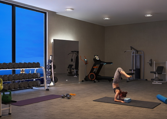 Gym for healthy! 🏋🏻‍♀️ Design Rendering