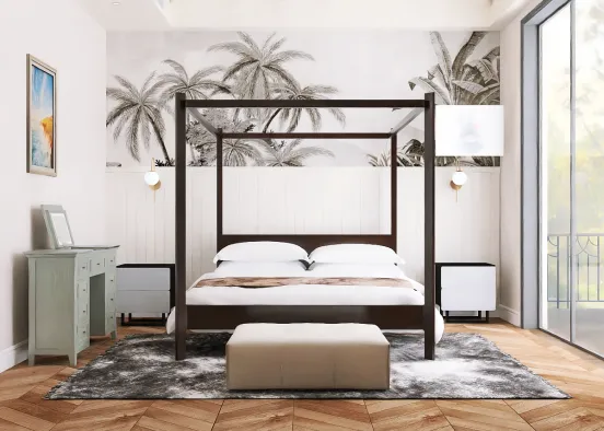 Palm tree room! Design Rendering