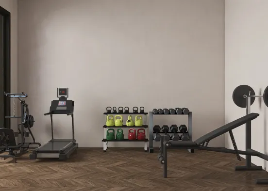 Small Home Gym  Design Rendering