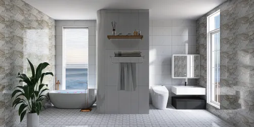 White bathroom