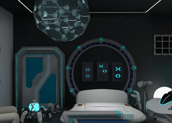 # Espaço Futurista Визуализация дизайна