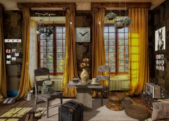 # Cowboy Cottage Renderização de Design