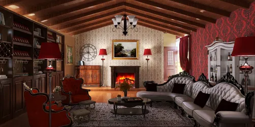 vintage living room ❤️‍🔥