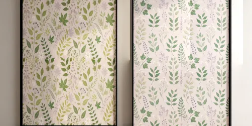 green purple wallpaper/mural
