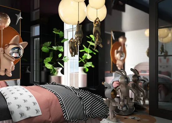 # 3D Kid Room Delight Renderização de Design
