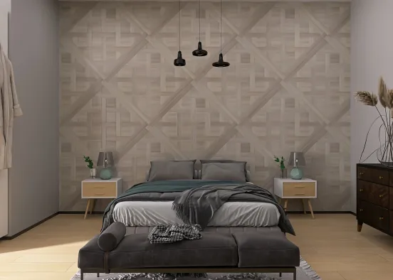 THIS SIMPLE BUT COMFY BEDROOM DESIGN🛏️ Design Rendering