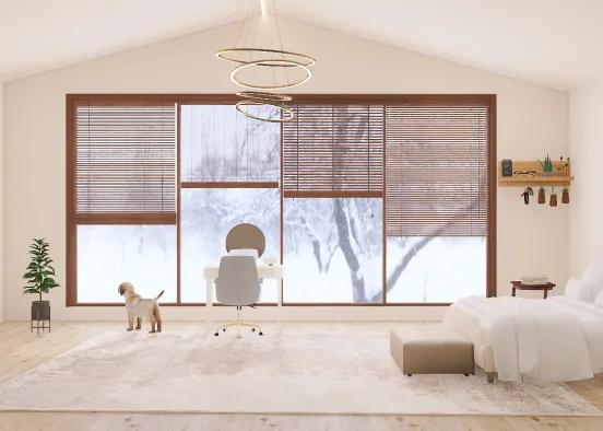 winter wonderland in a cozy room Design Rendering