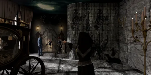 Draculas castle entrance 