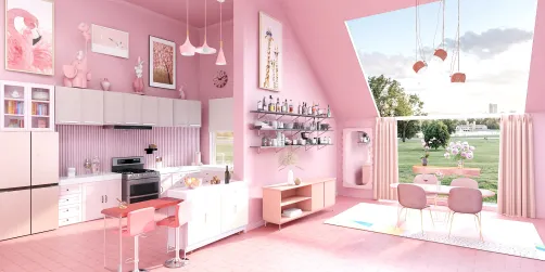 Pink kitchen