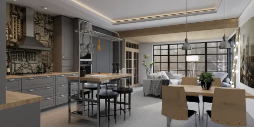 Apartment open concept