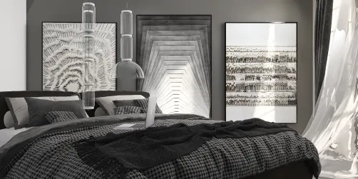 Cue Black Bedroom 