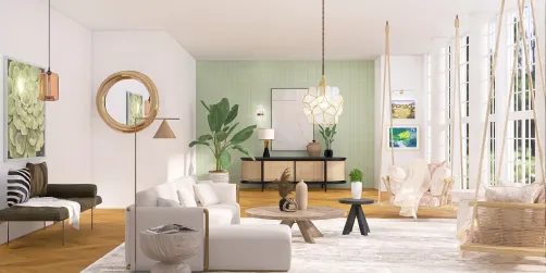 Pops of sage green