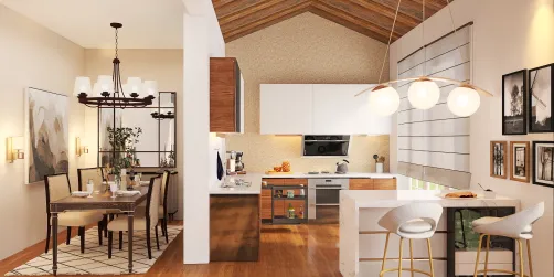 Airy & Luminous Kitchen 