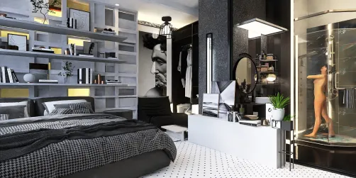 modern bedroom for apartment