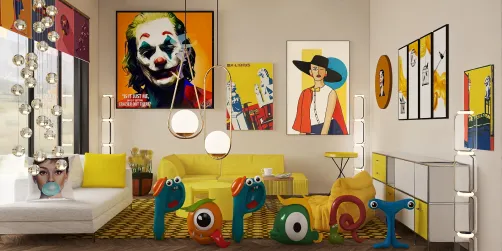 Pop Art style living room idea 💡