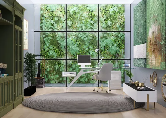 forest calm office Design Rendering
