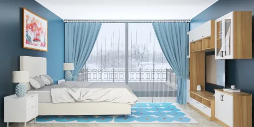 Bedroom In Blue