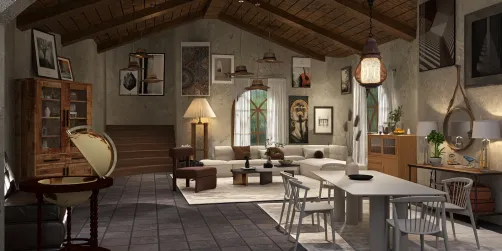 cozy living and dining room ✨️