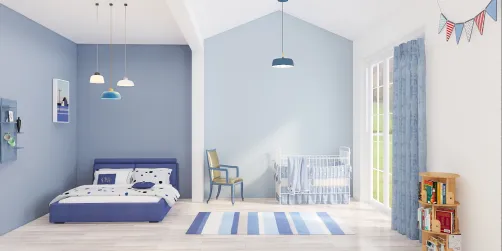 Chambre adulte et bébé