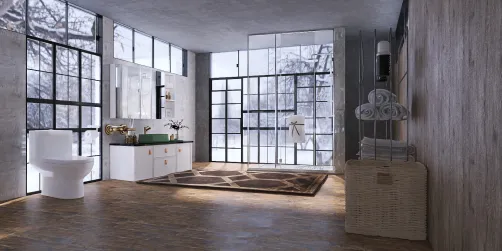 fancy bathroom