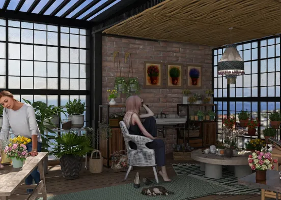 # Industrial indoor Garden 🪴🌷 Renderização de Design