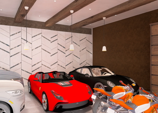 luxury garage  Design Rendering