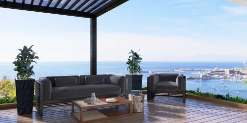 Cantinho relaxamento ao ar livre 