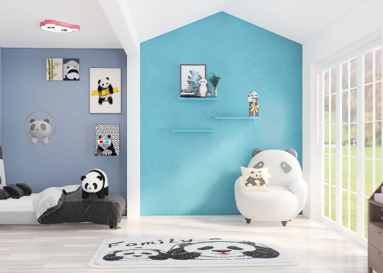 I love pandas 🐼  Design Rendering