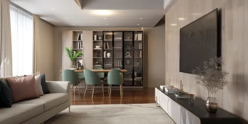 Sala de estar e de jantar 